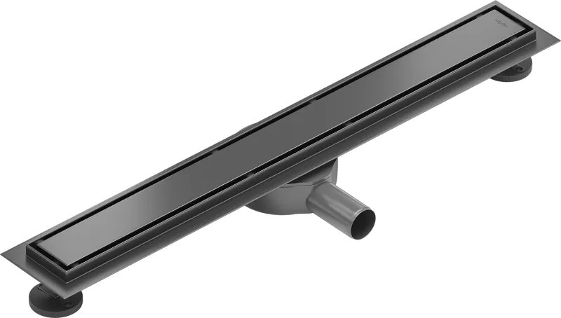 Mexen Flat 360° M13 sprchový žľab 2v1, 70 cm, brúsený grafit, 1E10070-40