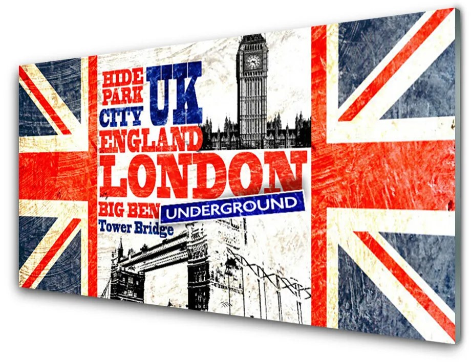Obraz plexi Londýn vlajka umenie 100x50 cm