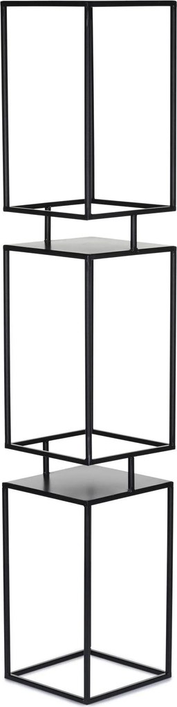 STOJAN NA KVETINÁČ BOX 134X24X24 CM ČIERNA