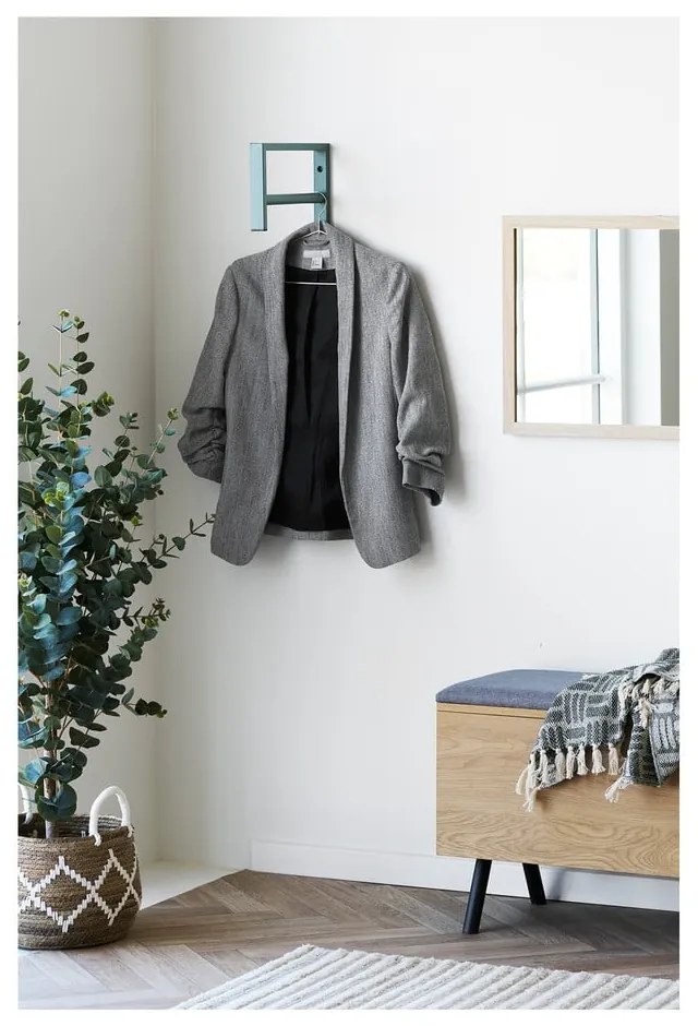 Kovový nástenný vešiak v mentolovej farbe 3 cm Trento – House Nordic