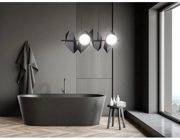 Luster na lanku DRIFTON 4xE14/10W/230V čierna