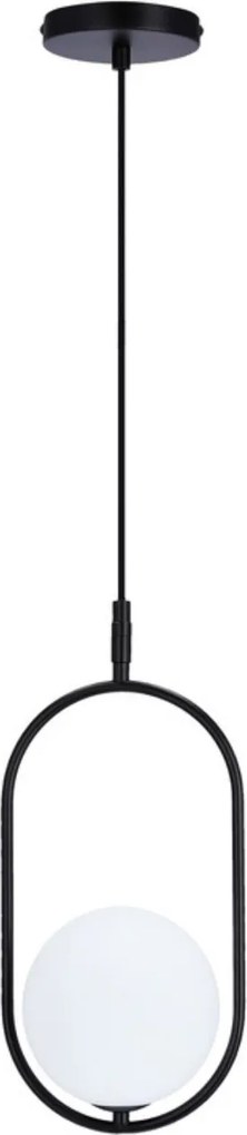 Závesná lampa čierna Cordel 1x28w