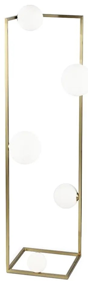 Ideal Lux - LED Stojacia lampa ANGOLO 5xG9/3W/230V mosadz