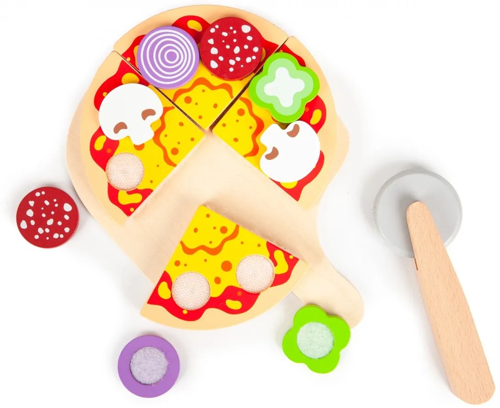 Drevená pec na pizzu EcoToys Margherita s príslušenstvom