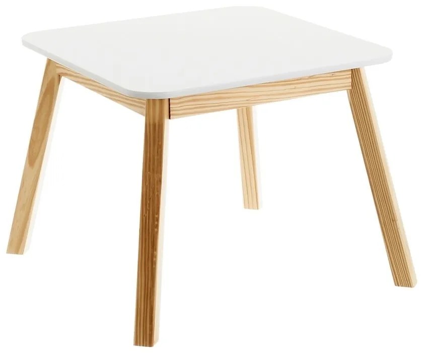 Detský stolík s bielou doskou 55x55 cm – Casa Selección