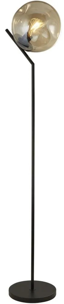 Searchlight EU22122-1BK - Stojacia lampa PUNCH 1xE27/10W/230V čierna