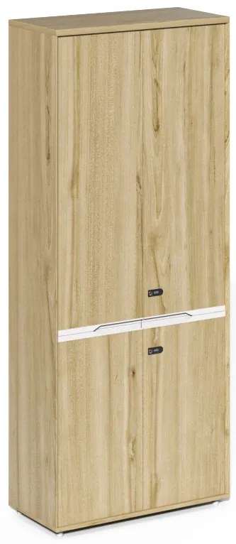 Vysoká kancelárska skriňa Houseland Profit Pro 03 dub prírodný