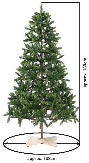 Livarno home Umelý vianočný stromček, 180 cm  (100395734)