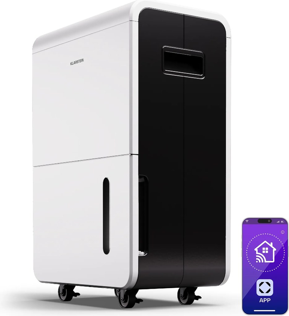 Klarstein DryFy Grand Smart 70, odvlhčovač, WiFi, kompresný, 70l/24h, 90-140 m²