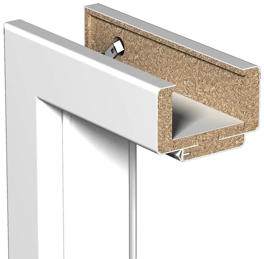 Regulovaná zárubňa 60L 140-180 biela