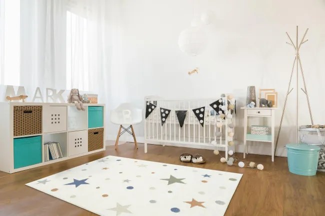 Koberec Esme Kids C5642A biely / krémový