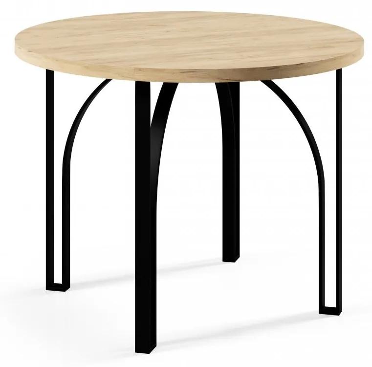 Okrúhly rozkladací jedálensky stôl WESTON 100cm/120cm Vybrať odtieň: dub lancelot