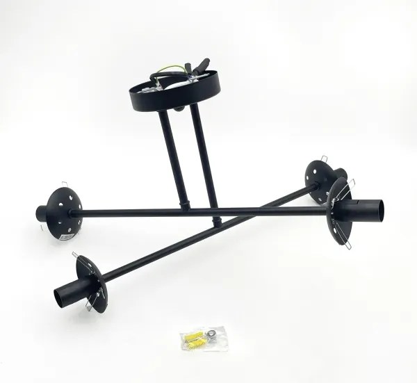 Brilagi - Prisadený luster MALIVA 4xE14/15W/230V čierny/dymový