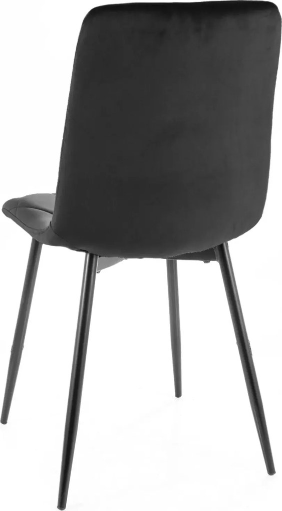 SI Stolička Tom Velvet čierna