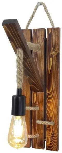 Nástenné svietidlo AHSAP 1xE27/40W/230V borovica orech