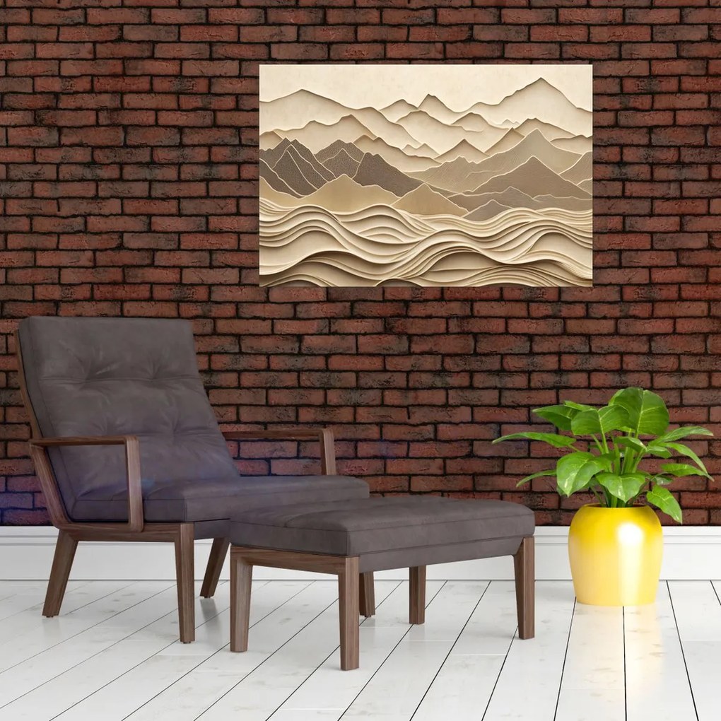 Obraz - 3D línia hôr (90x60 cm)
