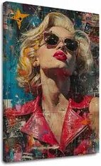 Obraz Marilyn Monroe - Ikona v žiari svetiel | 100% originál domaľovaný akrylom