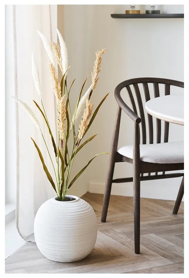 Tmavohnedá jedálenská stolička s podrúčkami z dubového dreva Agustin – House Nordic