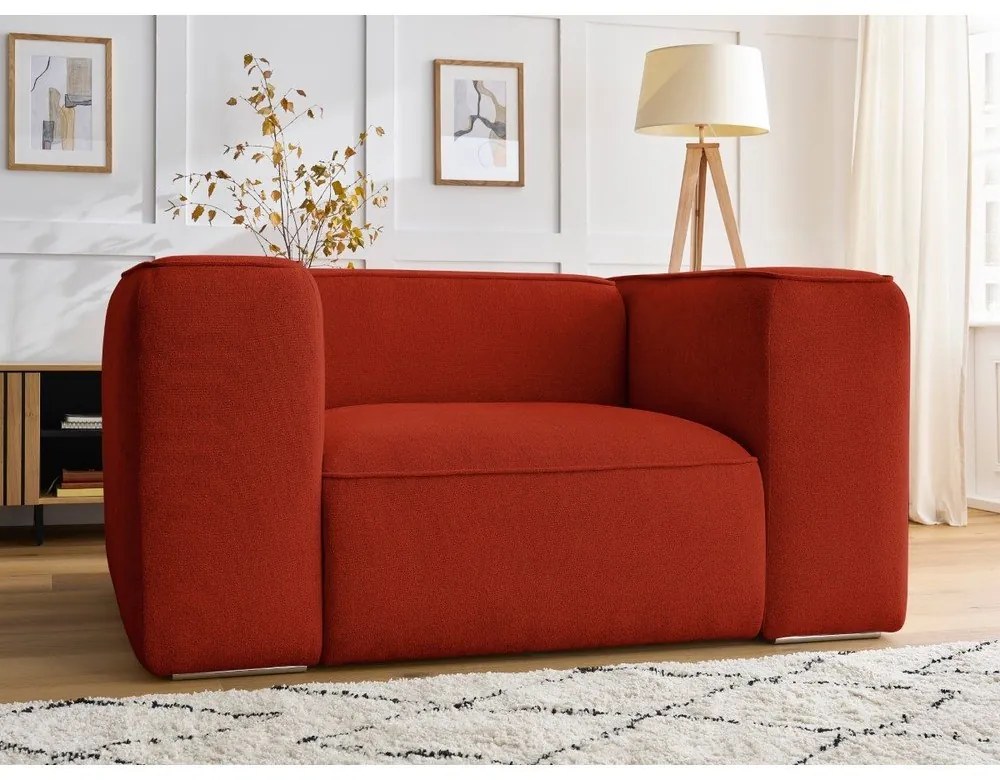 Kreslo v tehlovej farbe Zephyr – Bobochic Paris