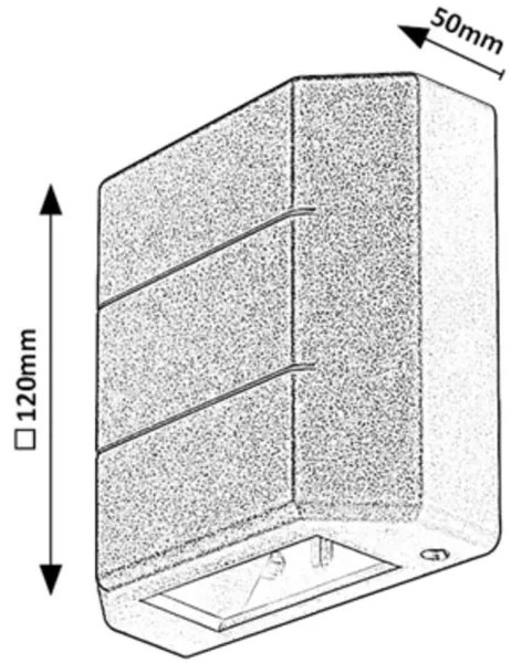 Rabalux 7320 - LED Vonkajšie nástenné svietidlo LIPPA LED/6W/230V IP54 biela