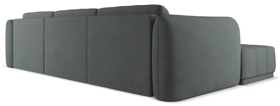 Tmavosivá rohová pohovka (ľavý roh) Hoku – Makamii