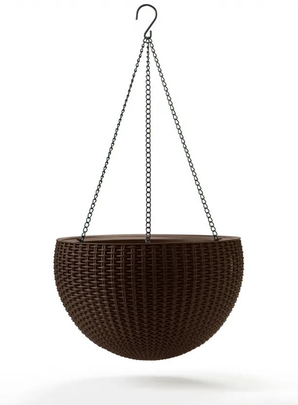 Závesný kvetináč KETER Hanging Sphere - Brown