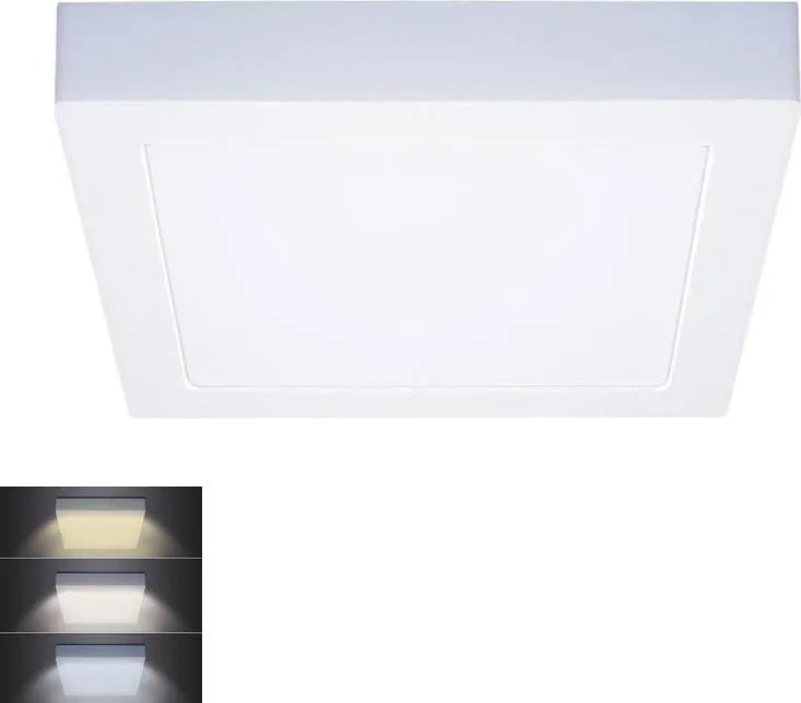 Solight WD173 - LED stropné svietidlo LED/18W/230V 3000/4000/6000K 22x22 cm biela