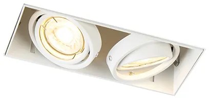 Inteligentné zapustené bodové svetlo biele bez rámu vrátane 2 WiFi GU10 - Oneon 2