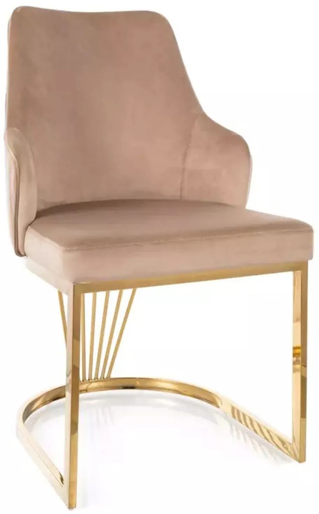 Kreslo Alure Velvet béžové Bluvel 28