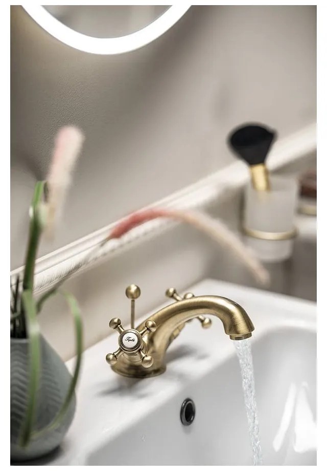 Stojančeková umývadlová batéria v bronzovej farbe Antea – Sapho