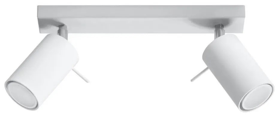 Sollux SL.0088 - Bodové svietidlo RING 2 2xGU10/10W/230V biela