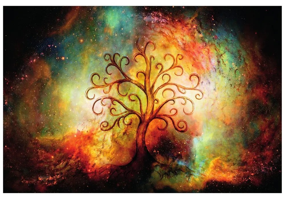 Samolepiaca tapeta strom života s abstrakciou vesmíru
