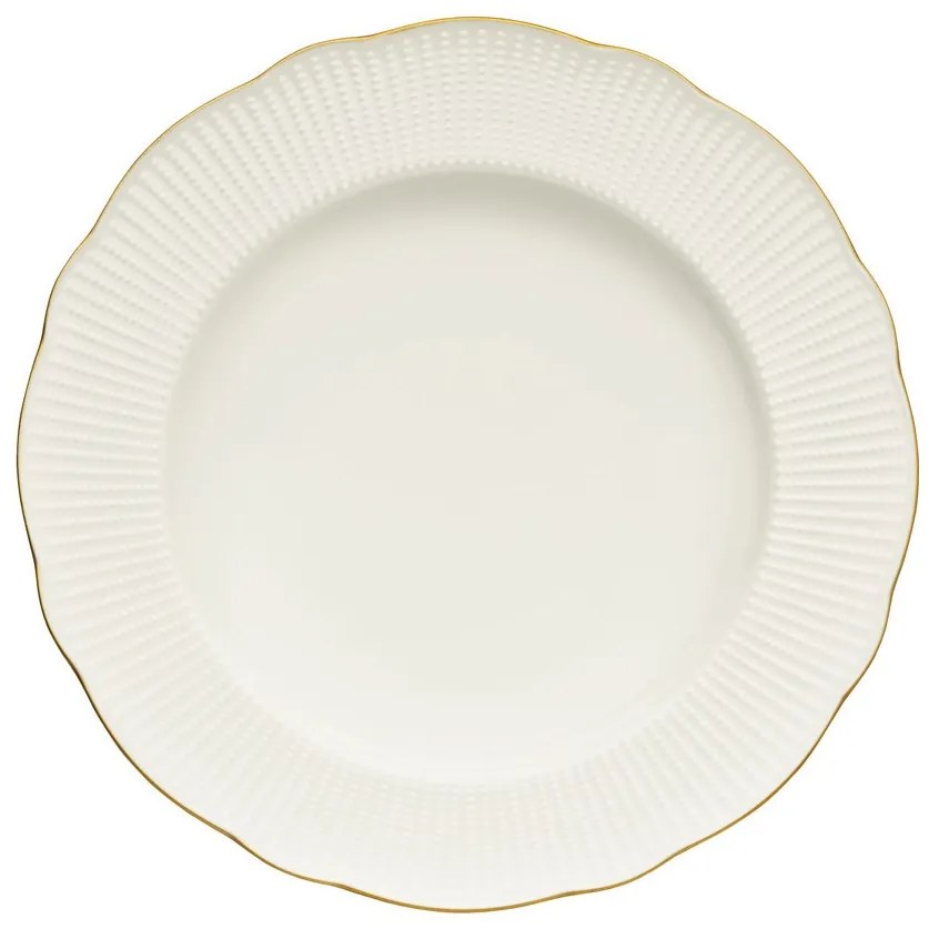 Porcelánová sada 24 ks talířů GoldieWhite bílá/zlatá