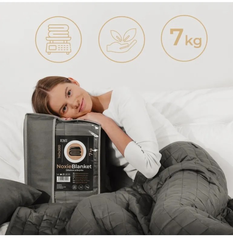Záťažová prikrývka NoxieBlanket 7kg 140x200 cm EMI
