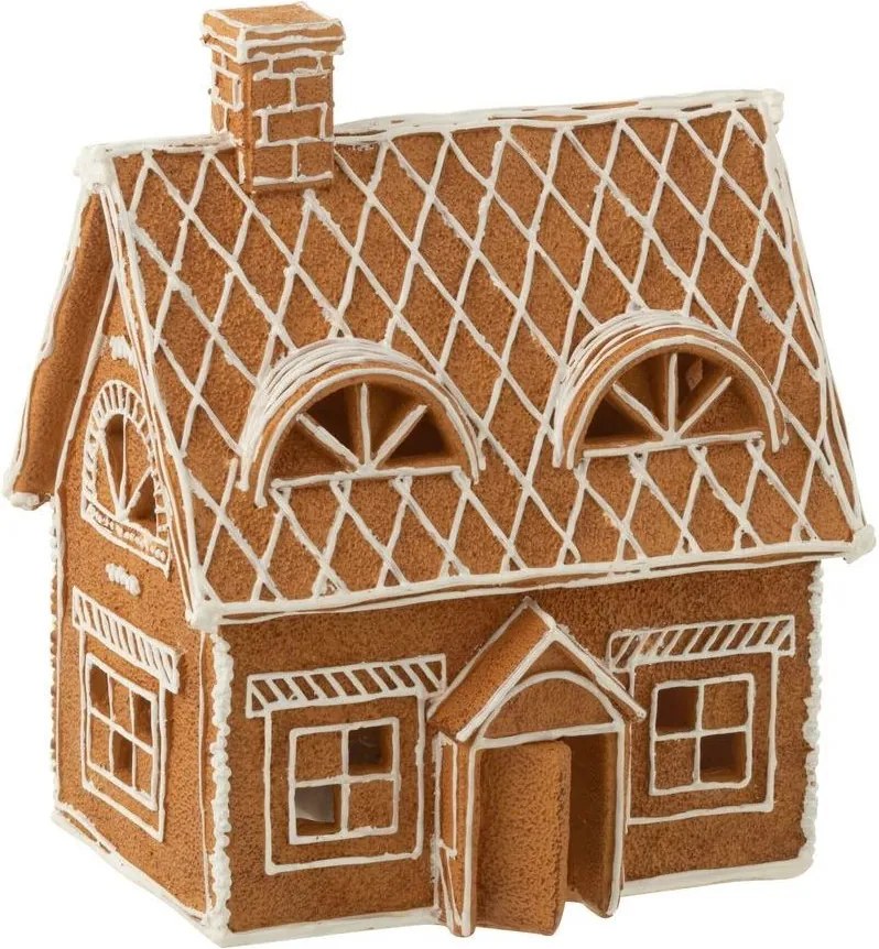 Vianočná perníková chalúpka s Led svetielkami Gingerbread House - 18*14*22cm 3*AA