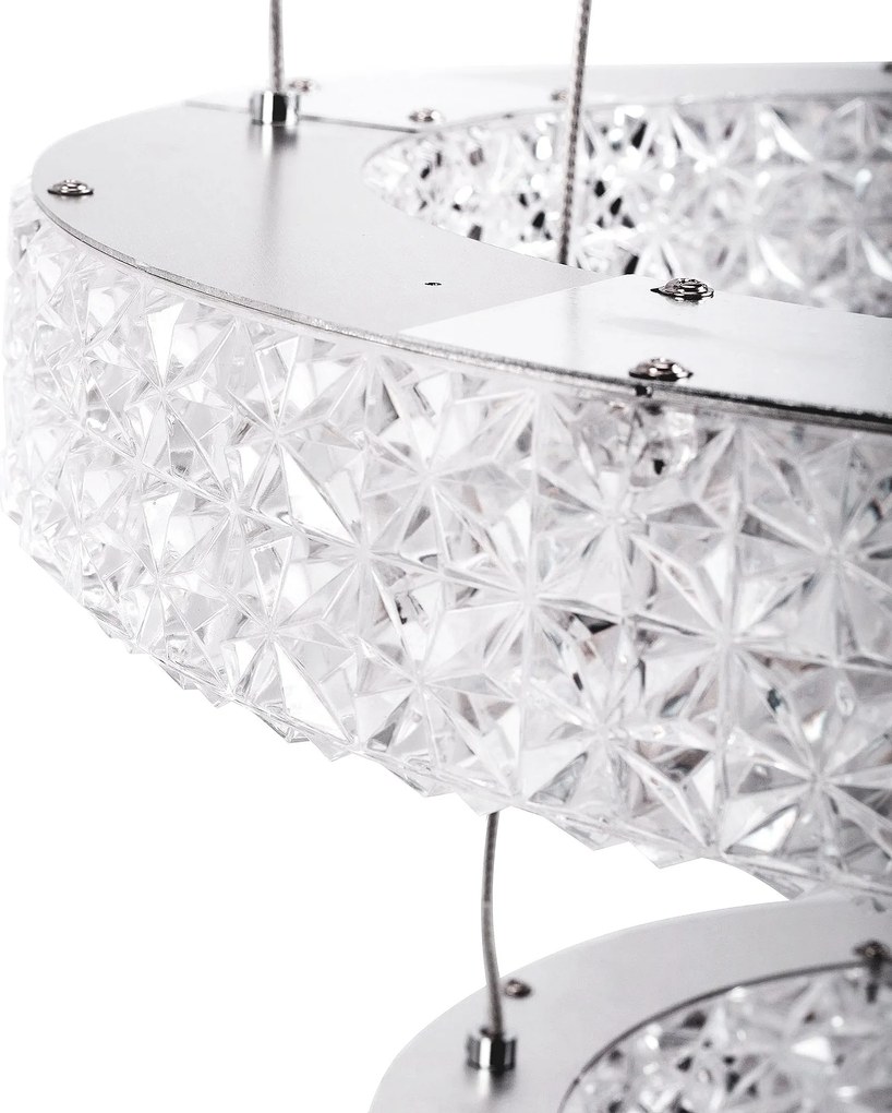Toolight Toolight, LED krištáľové stropné svietidlo 40cm, 36W, 4000K, 3500 lm, MS006-CP, chrómová, OSW-09616