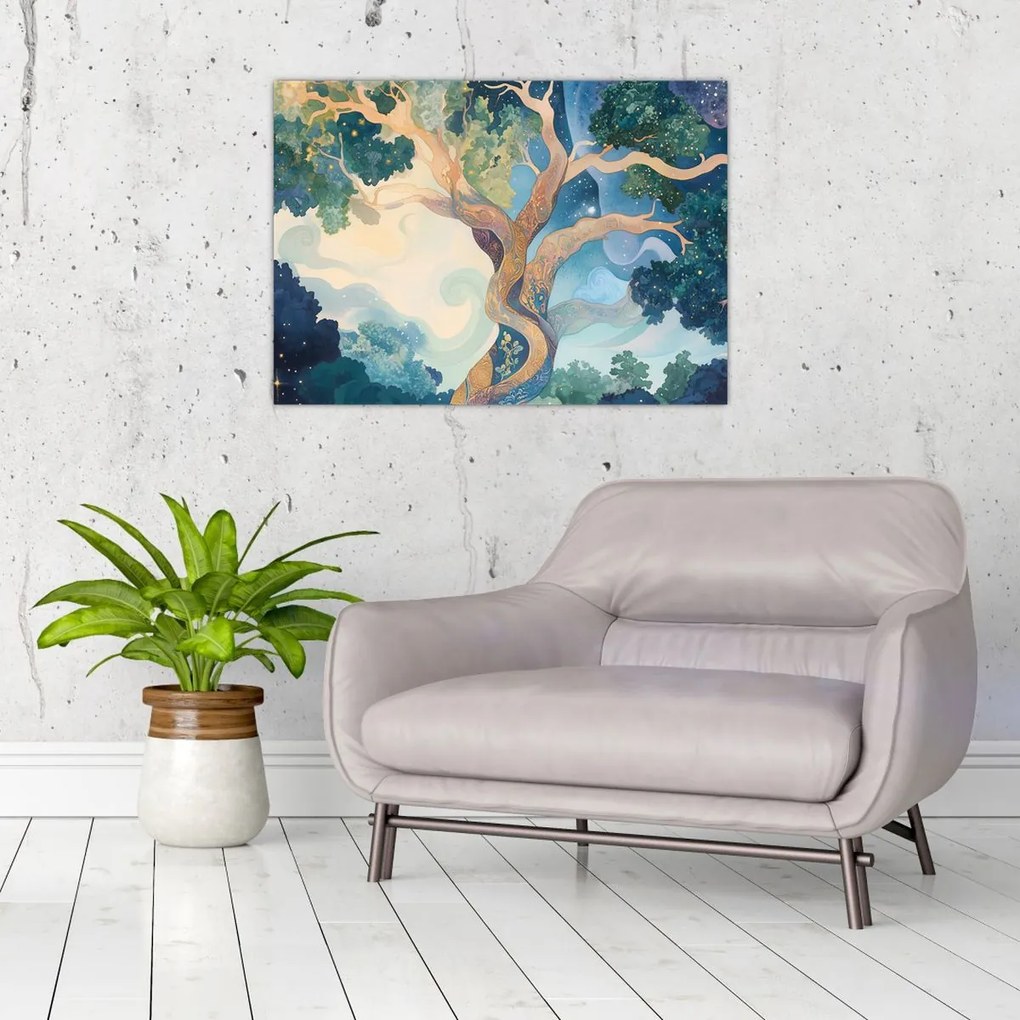 Obraz – Vesmírny strom (70x50 cm)