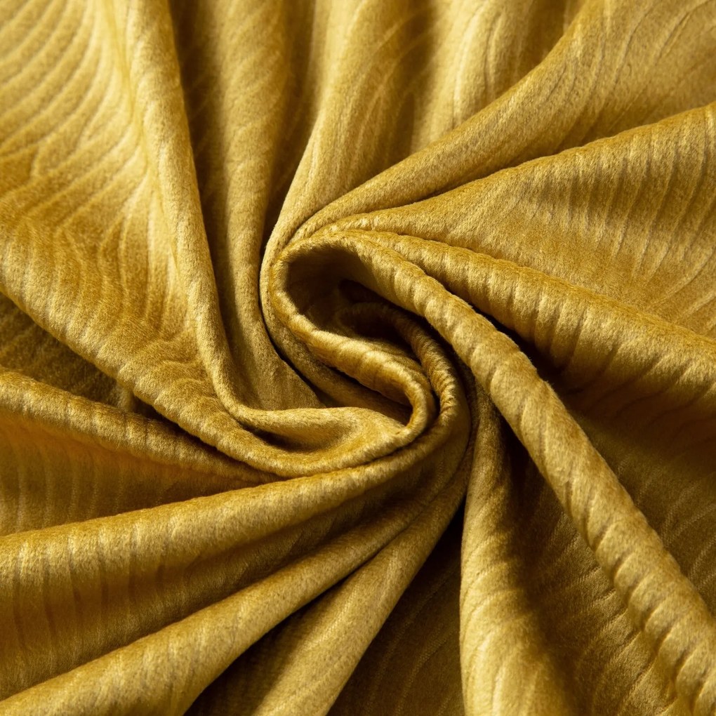 ZATEMŇOVACÍ ZÁVES NA KRÚŽKOCH LILI 140X250 CM MEDOVÁ