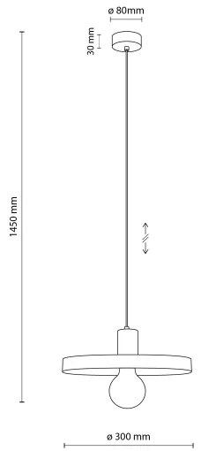 Luster na lanku SILA 1xE27/15W/230V pr. 30 cm zelená