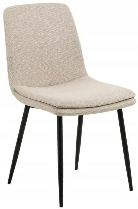 Jídelní židle Becca béžová/černá