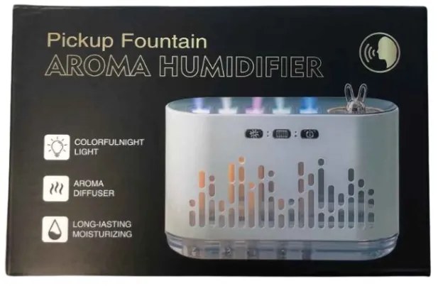 Aromaterapeutický difuzér na esenciálne oleje s RGB osvetlením - LA-0649-2 - 700 ml - bílá