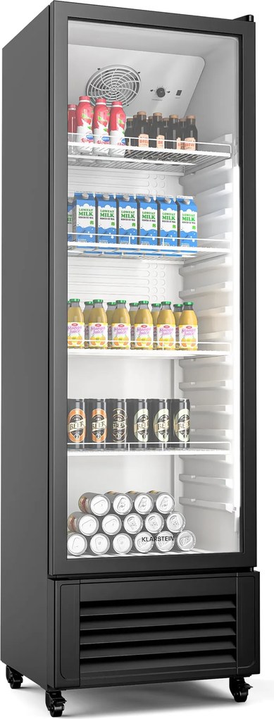 Klarstein GrandCooler chladnička na nápoje, 306 l, LED osvetlenie, s kolieskami, 4 police