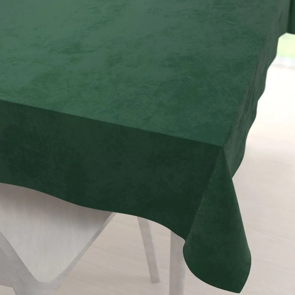 Biante Veľký zamatový obdĺžnikový obrus Velvet Premium SVP-012 Zelený 260x320 cm