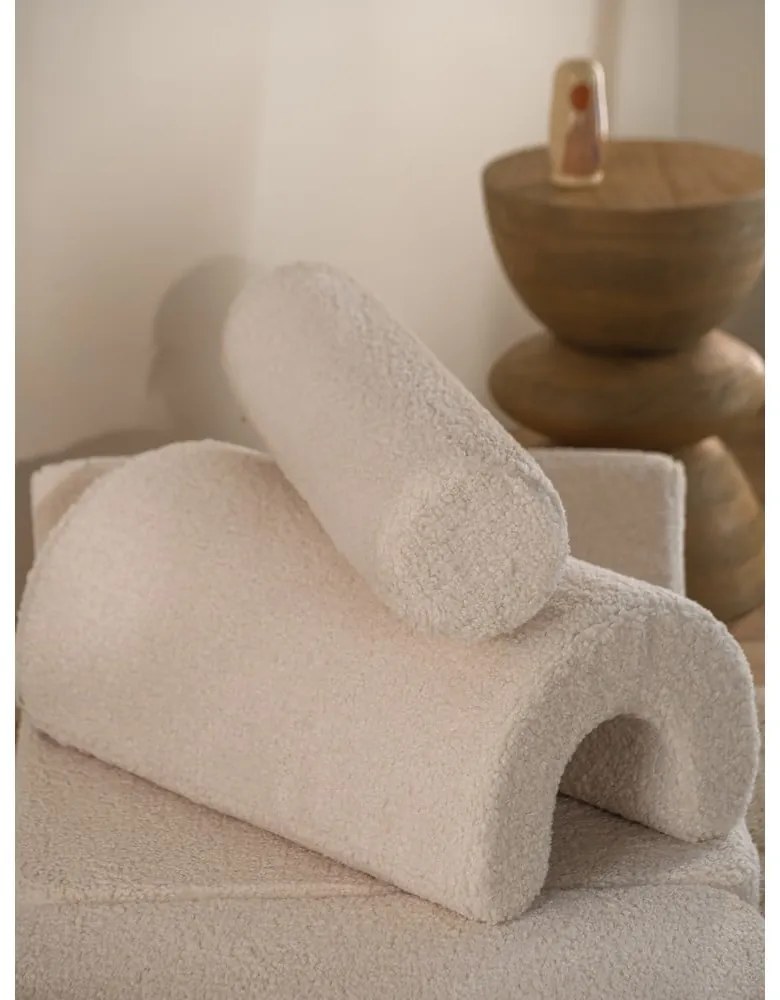 Krémové detské kresielko z textílie buklé Flipster – Wigiwama