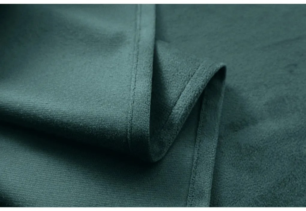 Zatemňovací záves VELVET 140x250 cm, tyrkysový Zavesenie: Kovové krúžky