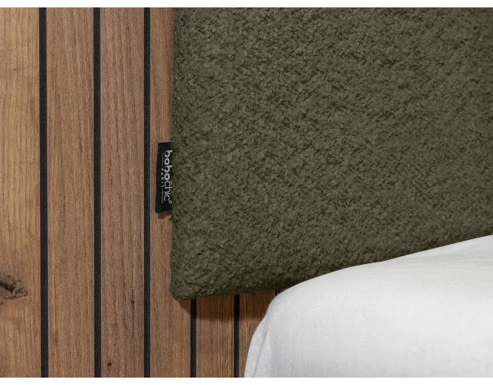 Zelená dvojlôžková posteľ s roštom 160x200 cm Lior – Bobochic Paris