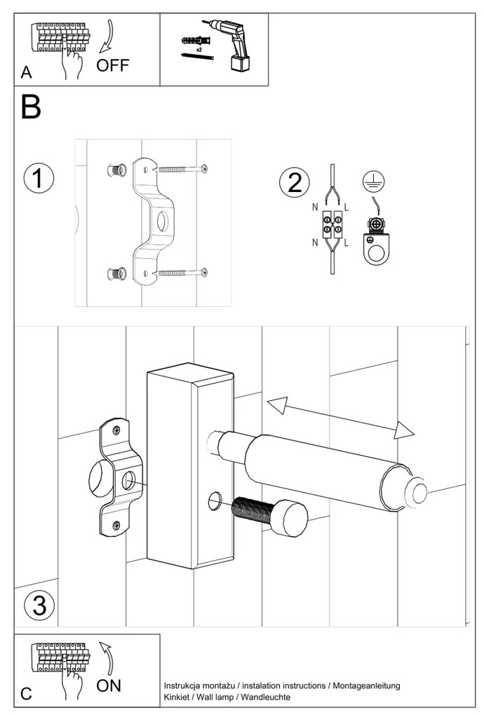 Nástenné svietidlo Eyetech, 1x biele kovové tienidlo, (možnosť polohovania)