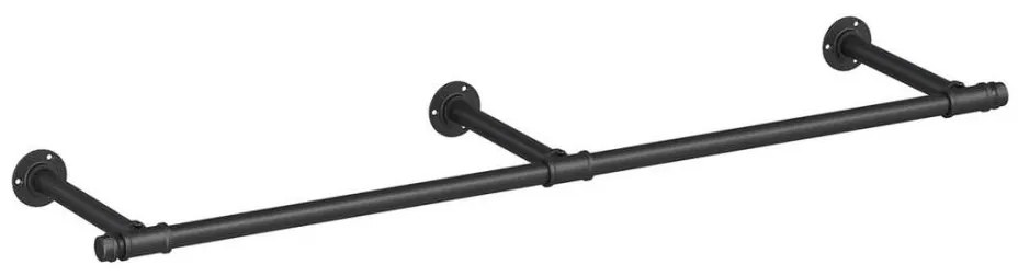 Nástenný vešiak na ramienka LINEA čierny