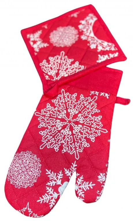 Sendia Textil Vianočný kuchynský 2 set Vločka