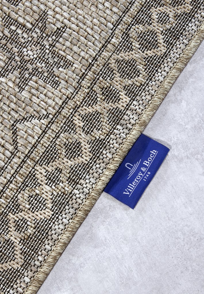 Kusový koberec Villeroy & Boch 106079 Brown – na von aj na doma, 155x230, hnedá, chodba / predsieň, Villeroy & Boch